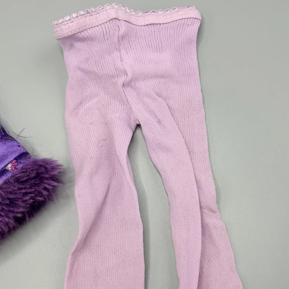 Bitty Baby Twins American Girl Doll Pretty Plum Dress Shoe Tights Outfit Read